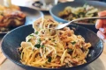 Spaghetti z szynką i serem