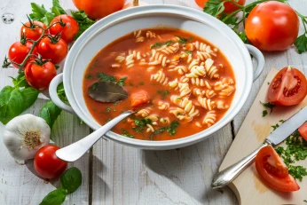 Zdjęcie przedstawia: Zupa pomidorowa z pomidorów